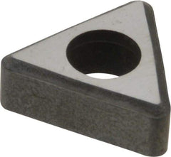 Made in USA - 3/8" Inscribed Circle, Triangle Interchangeable Head Shim for Indexables - Carbide, 3/16" Thick, ITSN Shim Style, Negative Rake - USA Tool & Supply