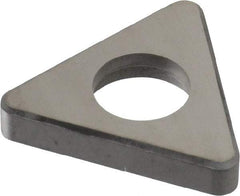 Made in USA - 3/4" Inscribed Circle, Triangle Shim for Indexables - Carbide, 3/16" Thick, ITSN Shim Style, Negative Rake - USA Tool & Supply