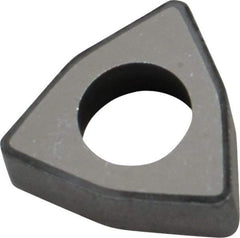 Made in USA - 1/2" Inscribed Circle, Trigon Shim for Indexables - Carbide, 3/16" Thick, IWSN Shim Style, Negative Rake - USA Tool & Supply