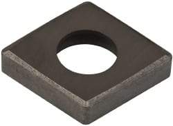 Made in USA - 1/2" Inscribed Circle, Diamond (Shape) Shim for Indexables - Carbide, 1/8" Thick, SCN Shim Style, Negative Rake - USA Tool & Supply