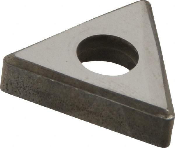 Made in USA - 1/2" Inscribed Circle, Triangle Interchangeable Head Shim for Indexables - Carbide, 3/16" Thick, SM Shim Style, Negative Rake, Left Hand, Right Hand Cut - USA Tool & Supply