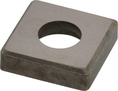 Made in USA - 3/4" Inscribed Circle, Square Shim for Indexables - Carbide, 3/16" Thick, SM Shim Style, Negative Rake - USA Tool & Supply