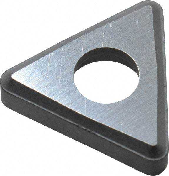 Made in USA - 3/8" Inscribed Circle, Triangle Shim for Indexables - Carbide, 1/8" Thick, STN Shim Style, Negative Rake - USA Tool & Supply