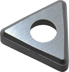 Made in USA - 3/8" Inscribed Circle, Triangle Shim for Indexables - Carbide, 1/8" Thick, STN Shim Style, Negative Rake - USA Tool & Supply