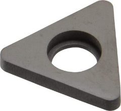 Made in USA - 1/2" Inscribed Circle, Triangle Shim for Indexables - Carbide, 1/8" Thick, STN Shim Style, Negative Rake - USA Tool & Supply