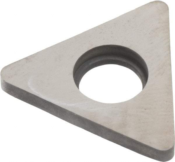 Made in USA - 5/8" Inscribed Circle, Triangle Shim for Indexables - Carbide, 1/8" Thick, STN Shim Style, Negative Rake - USA Tool & Supply