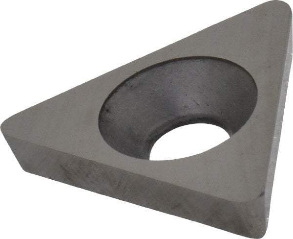 Made in USA - 1/2" Inscribed Circle, Triangle Shim for Indexables - Carbide, 1/8" Thick, SM Shim Style, Positive Rake - USA Tool & Supply