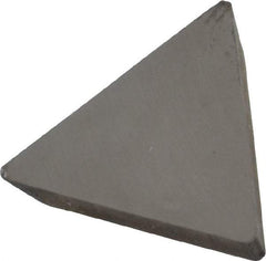 Made in USA - 1/2" Inscribed Circle, Triangle, T Chipbreaker for Indexables - Left Hand, Right Hand Cut, 0.094" Thick, 0.101" Effective Width, Carbide - USA Tool & Supply