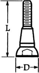 Made in USA - Torx Lock Screw for Indexables - #10-32 Thread, Industry Std TGS-3, For Use with Inserts - USA Tool & Supply