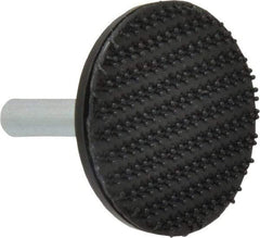 3M - 1-1/2" Diam Hook & Loop Disc Backing Pad - 1/4" Shank Diam, Firm Density, 25,000 RPM - USA Tool & Supply
