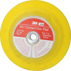 3M - 7" Diam Hook & Loop Disc Backing Pad - Medium Density, 6,000 RPM - USA Tool & Supply