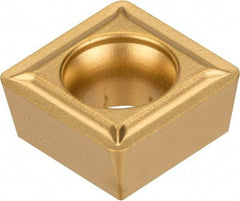 Kennametal - SPMT32.52 LF Grade KC850 Carbide Turning Insert - TiC/TiCN/TiN Finish, 90° Square, 3/8" Inscr Circle, 5/32" Thick, 1/32" Corner Radius - USA Tool & Supply