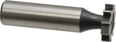 Interstate - 3/4" Diam x 5/32" Face Width, High Speed Steel, 10 Teeth, Shank Connection Woodruff Keyseat Cutter - Uncoated, 2-5/32" OAL x 1/2" Shank, Straight Teeth, ANSI 506, Old Standard 8 - USA Tool & Supply