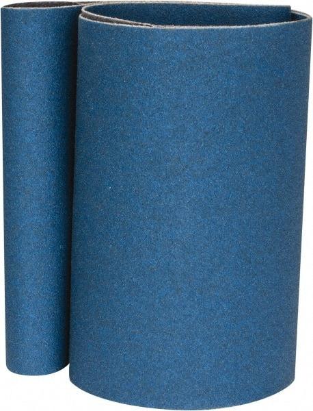 Norton - 4" Wide x 24" OAL, 120 Grit, Zirconia Alumina Abrasive Belt - Zirconia Alumina, Fine, Coated, Y Weighted Cloth Backing, Series 3X - USA Tool & Supply