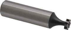 Interstate - 5/16" Diam x 3/32" Face Width, High Speed Steel, 6 Teeth, Shank Connection Woodruff Keyseat Cutter - Uncoated, 2-3/32" OAL x 1/2" Shank, Straight Teeth, ANSI 302-1/2, Old Standard 207 - USA Tool & Supply