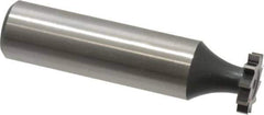 Interstate - 1/2" Diam x 3/32" Face Width, Cobalt, 8 Teeth, Shank Connection Woodruff Keyseat Cutter - Uncoated, 2-3/32" OAL x 1/2" Shank, Straight Teeth, ANSI 304, Old Standard 2 - USA Tool & Supply