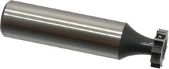 Interstate - 1/2" Diam x 1/8" Face Width, Cobalt, 10 Teeth, Shank Connection Woodruff Keyseat Cutter - Uncoated, 2-1/8" OAL x 1/2" Shank, Straight Teeth, ANSI 404, Old Standard 3 - USA Tool & Supply