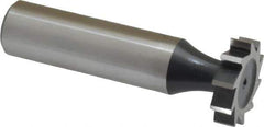 Interstate - 3/4" Diam x 3/16" Face Width, Cobalt, 10 Teeth, Shank Connection Woodruff Keyseat Cutter - Uncoated, 2-3/16" OAL x 1/2" Shank, Straight Teeth, ANSI 606, Old Standard 9 - USA Tool & Supply