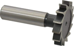 Interstate - 1-1/2" Diam x 1/4" Face Width, Cobalt, 16 Teeth, Shank Connection Woodruff Keyseat Cutter - Uncoated, 2-1/4" OAL x 1/2" Shank, Straight Teeth, ANSI 812, Old Standard 24 - USA Tool & Supply