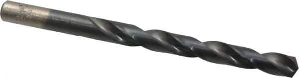 Chicago-Latrobe - 21/64" 135° High Speed Steel Jobber Drill - TiAlN Finish, Right Hand Cut, Spiral Flute, Straight Shank, 4-5/8" OAL, Split Point - USA Tool & Supply
