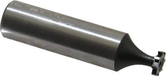 Interstate - 5/16" Diam x 1/16" Face Width, Cobalt, 8 Teeth, Shank Connection Woodruff Keyseat Cutter - Uncoated, 2-1/16" OAL x 1/2" Shank, Straight Teeth, ANSI 202-1/2, Old Standard 206 - USA Tool & Supply