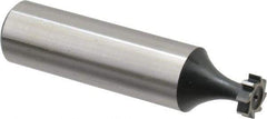 Interstate - 5/16" Diam x 3/32" Face Width, Cobalt, 6 Teeth, Shank Connection Woodruff Keyseat Cutter - Uncoated, 2-3/32" OAL x 1/2" Shank, Straight Teeth, ANSI 302-1/2, Old Standard 207 - USA Tool & Supply