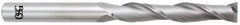OSG - 1/4", 1-1/2" LOC, 1/4" Shank Diam, 6" OAL, 2 Flute, Solid Carbide Square End Mill - Single End, Uncoated, Spiral Flute, 30° Helix, Centercutting, Right Hand Cut, Right Hand Flute, Series 482 - USA Tool & Supply