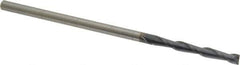 OSG - 1/8", 1" LOC, 1/8" Shank Diam, 3" OAL, 2 Flute, Solid Carbide Square End Mill - Single End, TiAlN Finish, Spiral Flute, 30° Helix, Centercutting, Right Hand Cut, Right Hand Flute, Series 482 - USA Tool & Supply