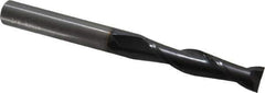 OSG - 3/8", 1-3/4" LOC, 3/8" Shank Diam, 4" OAL, 2 Flute, Solid Carbide Square End Mill - Single End, TiAlN Finish, Spiral Flute, 30° Helix, Centercutting, Right Hand Cut, Right Hand Flute, Series 482 - USA Tool & Supply