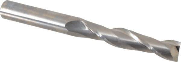 OSG - 5/8", 3" LOC, 5/8" Shank Diam, 6" OAL, 2 Flute, Solid Carbide Square End Mill - Single End, Uncoated, Spiral Flute, 30° Helix, Centercutting, Right Hand Cut, Right Hand Flute, Series 482 - USA Tool & Supply
