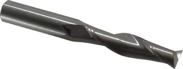 OSG - 3/4", 3" LOC, 3/4" Shank Diam, 6" OAL, 2 Flute, Solid Carbide Square End Mill - Single End, Uncoated, Spiral Flute, 30° Helix, Centercutting, Right Hand Cut, Right Hand Flute, Series 482 - USA Tool & Supply