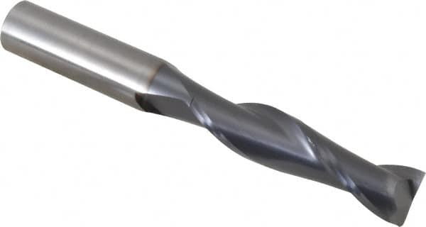 OSG - 3/4", 3" LOC, 3/4" Shank Diam, 6" OAL, 2 Flute, Solid Carbide Square End Mill - USA Tool & Supply