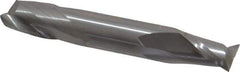 OSG - 3/8", 1/2" LOC, 3/8" Shank Diam, 2-1/2" OAL, 2 Flute, Solid Carbide Square End Mill - Double End, Uncoated, Spiral Flute, 30° Helix, Centercutting, Right Hand Cut, Right Hand Flute, Series 422 - USA Tool & Supply