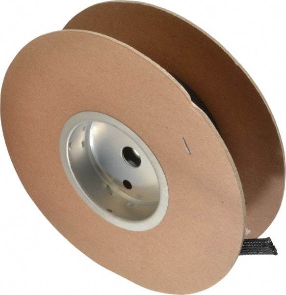 Techflex - Black Braided Expandable Cable Sleeve - 50' Coil Length, -103 to 257°F - USA Tool & Supply