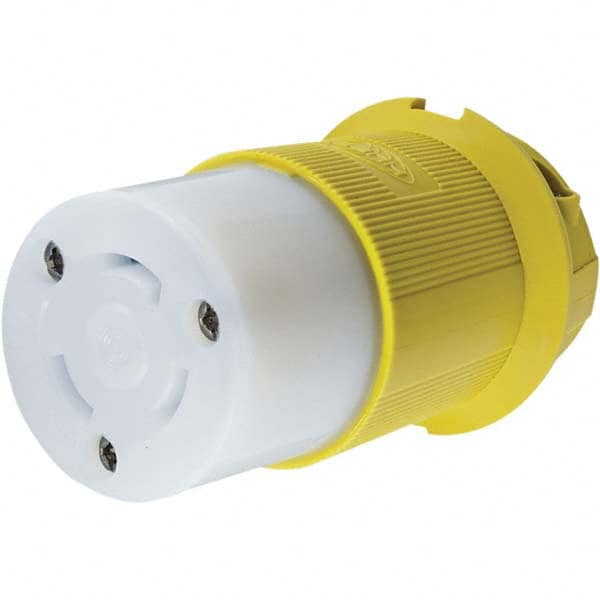 Hubbell Wiring Device-Kellems - 125V 30A NEMA L5-30R Marine Twist Lock Connector - USA Tool & Supply