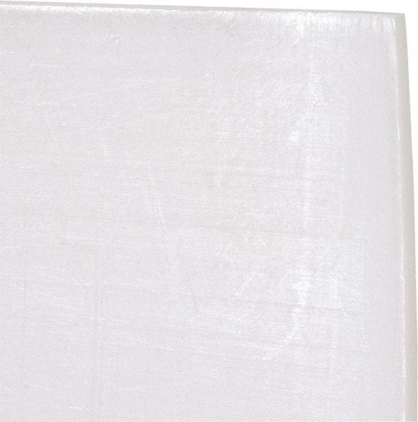 Made in USA - 0.1250 Inch Thick x 6 Inch Wide x 1 Ft. Long, Plastic Film - PTFE (Virgin), +/-0.007 Inch Tolerance - USA Tool & Supply