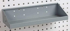 Triton - 18" Long LocBoard Shelf Pegboard Hook - 6-11/16" Projection, Steel - USA Tool & Supply