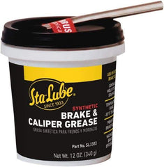 CRC - 12 oz Tub Synthetic High Temperature Grease - Black, High Temperature, 450°F Max Temp, NLGIG 2, - USA Tool & Supply
