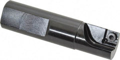 Cutting Tool Technologies - 3/4" Cut Diam, 0.34" Max Depth of Cut, 3/4" Shank Diam, 3" OAL, Indexable Square Shoulder Centercutting End Mill - SPEB 322, SPEH 322 Inserts, Flatted Shank, 90° Lead Angle - USA Tool & Supply