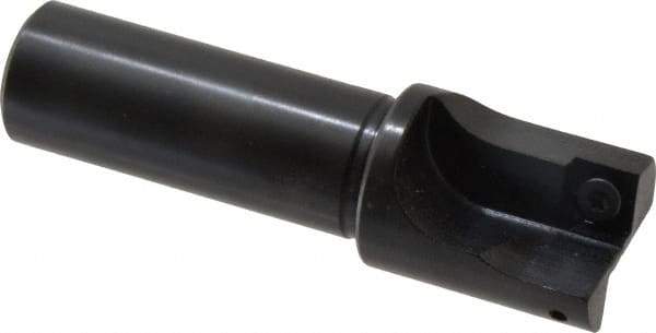 Cutting Tool Technologies - 1" Cut Diam, 0.34" Max Depth of Cut, 3/4" Shank Diam, 3-1/4" OAL, Indexable Square Shoulder Centercutting End Mill - SPEB 322, SPEH 322 Inserts, Flatted Shank, 90° Lead Angle - USA Tool & Supply