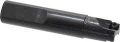 Cutting Tool Technologies - 5/8" Cut Diam, 0.22" Max Depth of Cut, 5/8" Shank Diam, 3.12" OAL, Indexable Square Shoulder End Mill - SPEH 222 Inserts, Weldon Shank, 90° Lead Angle - USA Tool & Supply