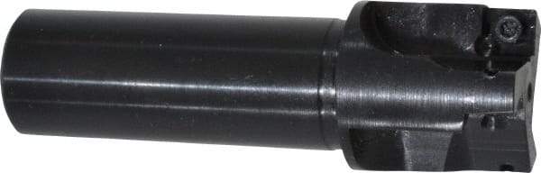 Cutting Tool Technologies - 1" Cut Diam, 0.28" Max Depth of Cut, 3/4" Shank Diam, 3.03" OAL, Indexable Square Shoulder End Mill - SPEH 2.522 Inserts, Weldon Shank, 90° Lead Angle - USA Tool & Supply