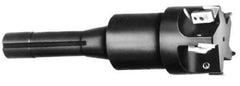 APT - 1-1/4" Cutting Diam, 1" Shank Diam, 1-1/4" Max Depth of Cut, Straight Shank Indexable Copy End Mill - 1 Insert, RPG 42 Insert, EMLR Toolholder - USA Tool & Supply