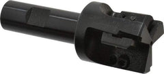 APT - 1-1/2" Cut Diam, 0.65" Max Depth of Cut, 3/4" Shank Diam, 3-7/8" OAL, Indexable Square Shoulder End Mill - TPC 32..., TPG 32., TPU 32. Inserts, Weldon Shank, 90° Lead Angle, Series Tri-Dex - USA Tool & Supply