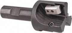 APT - 1-3/4" Cut Diam, 0.65" Max Depth of Cut, 3/4" Shank Diam, 3-7/8" OAL, Indexable Square Shoulder End Mill - TPC 32..., TPG 32., TPU 32. Inserts, Weldon Shank, 90° Lead Angle, Series Tri-Dex - USA Tool & Supply