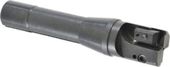 APT - 1-1/4" Cut Diam, 0.65" Max Depth of Cut, 5-7/8" OAL, Indexable Square Shoulder End Mill - TPC 32..., TPG 32., TPU 32. Inserts, R8 90° Lead Angle, Series Tri-Dex - USA Tool & Supply