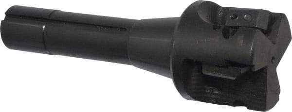 APT - 2" Cut Diam, 0.65" Max Depth of Cut, 5-7/8" OAL, Indexable Square Shoulder End Mill - TPC 32..., TPG 32., TPU 32. Inserts, R8 90° Lead Angle, Series Tri-Dex - USA Tool & Supply