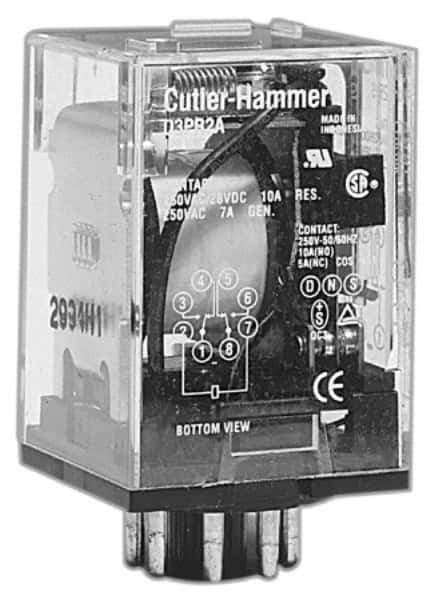 Eaton Cutler-Hammer - Metal Hold Down Relay Spring - 10 Amp, 250 VAC/VDC Volt, For Use With D3 Series General Purpose Relays - USA Tool & Supply