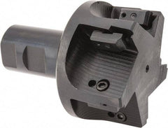 APT - 3" Cut Diam, 0.65" Max Depth of Cut, 1-1/4" Shank Diam, 3-7/8" OAL, Indexable Square Shoulder End Mill - TPC 32..., TPG 32., TPU 32. Inserts, Weldon Shank, 90° Lead Angle, Series Tri-Dex - USA Tool & Supply