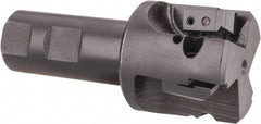APT - 1-3/4" Cut Diam, 0.65" Max Depth of Cut, 1" Shank Diam, 3-7/8" OAL, Indexable Square Shoulder End Mill - TPC 32..., TPG 32., TPU 32. Inserts, Weldon Shank, 90° Lead Angle, Series Tri-Dex - USA Tool & Supply